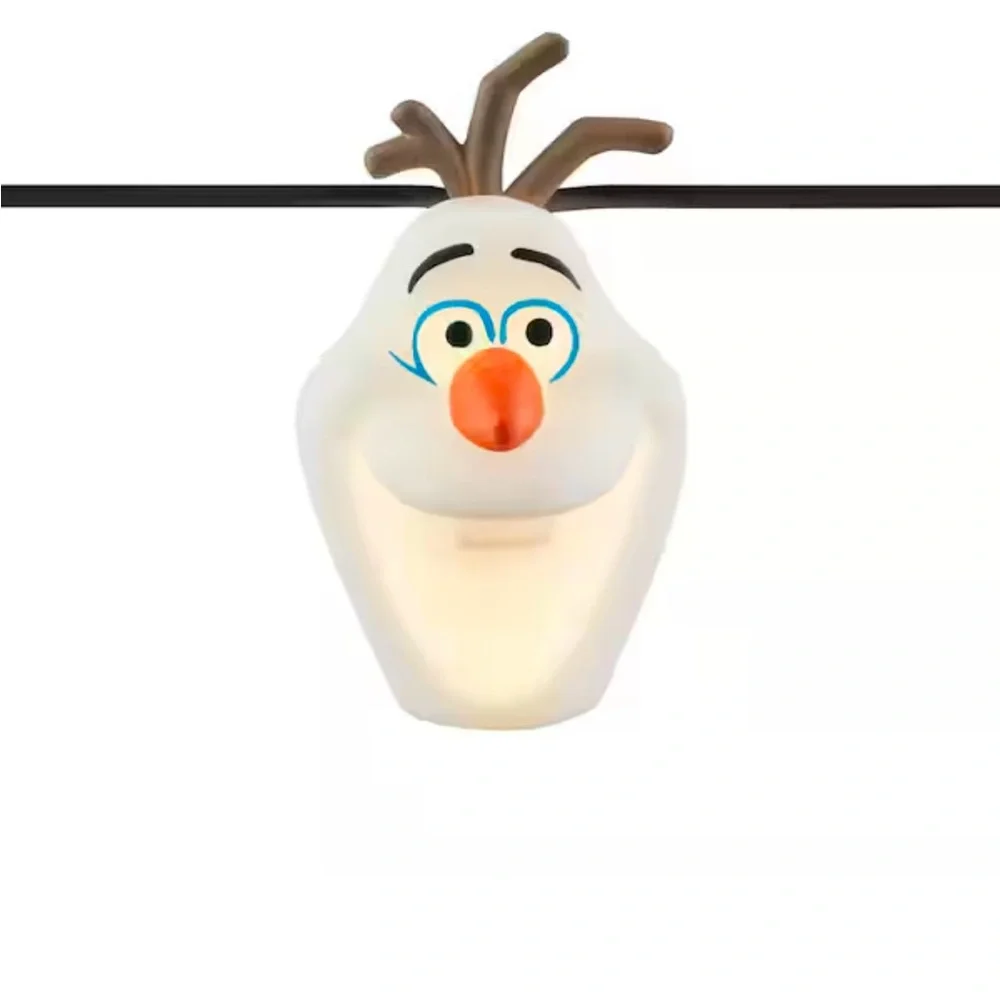 7 ft. Musical Olaf Face Battery-Operated Lights (1-set)